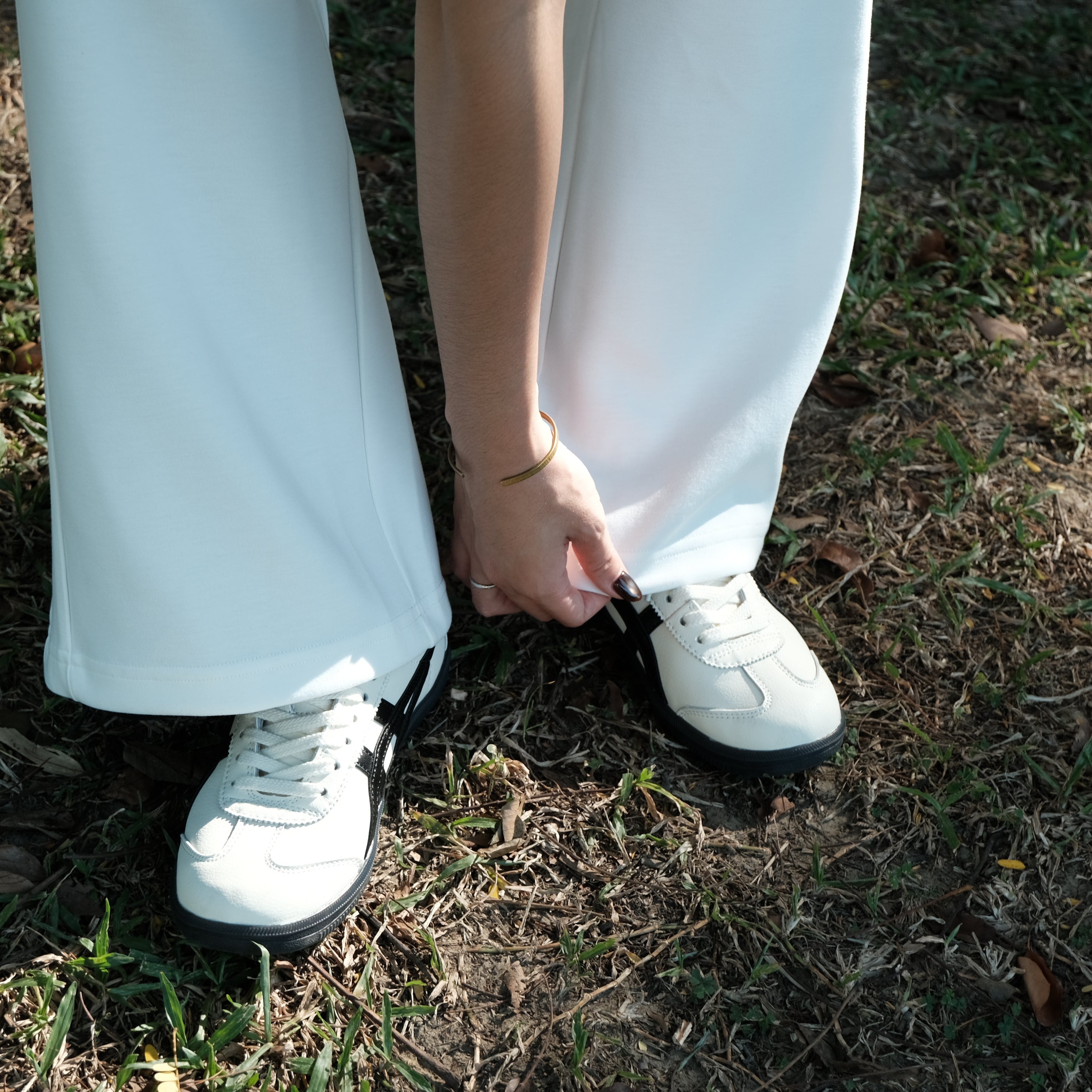 日常寬棉褲（白/淺棕/黑）